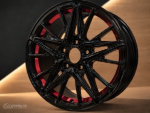 100 (6J ЕТ+35) DIA 57,1 Диск литой X-14 Black+RedUC